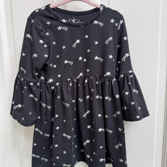 Freestyle Other - Freestyle Revolution Black & Silver Shooting Star Girls Bell Long Sleeve Dress